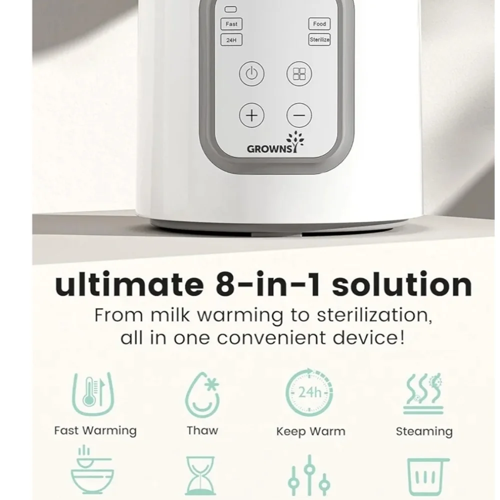 Grownsy White Baby Bottle Warmer